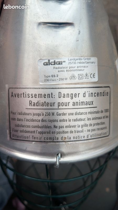 Radiateur complet pour animaux jusqu'à 250w (image 3)
