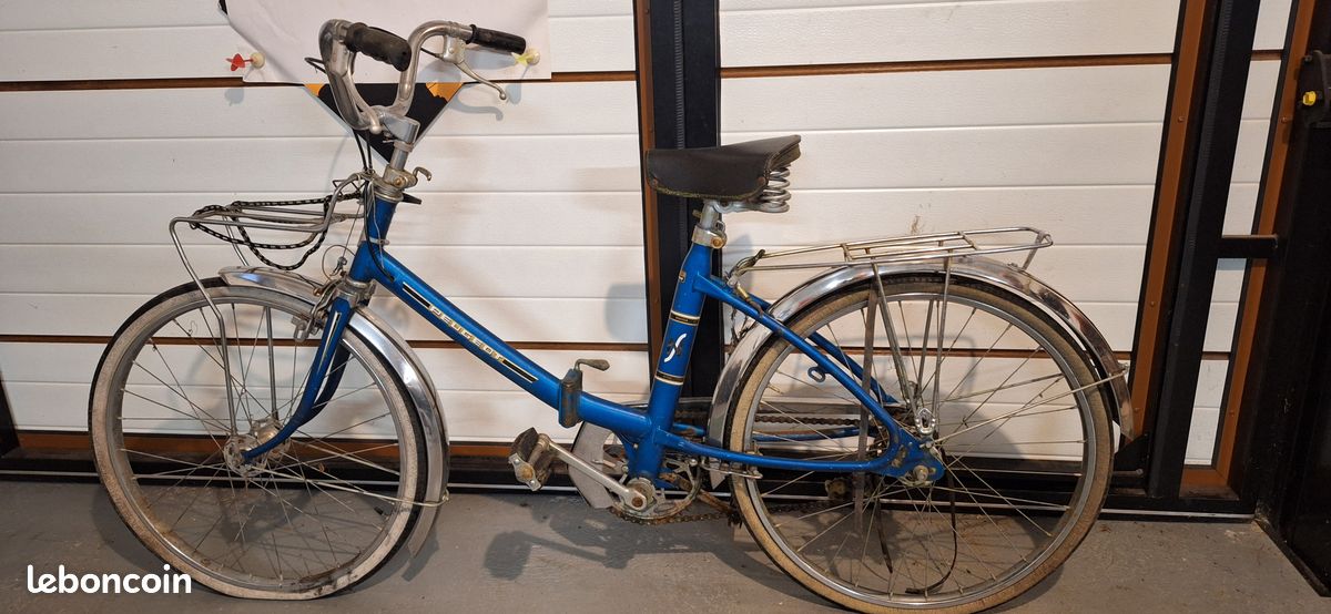 Guidon Chrome Et Potence Pivo Vintage Années 1960 - Pour Vélo Ancien Peugeot Simplex, Occasion, Aluminium