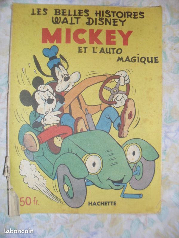 Mickey et l'auto magique BD de 1952 Hachette (image 1)
