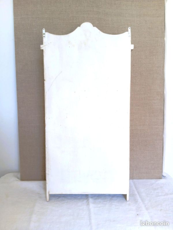 Armoire murale beige avec 3 étagères et 2 tiroirs - Hauteur 74 cm (image 10)