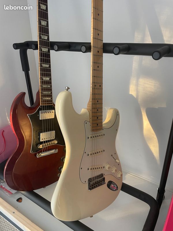 Support Guitare Bois Pour 5 Instruments - Pliable, Mousse De Protection - Universel Acoustique/électrique/basse - Pour Maison, Studio