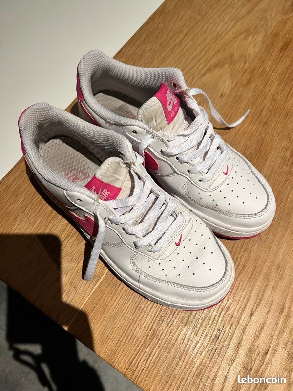 Air force one rose et blanche Chaussures