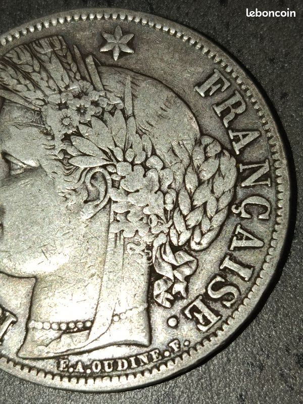 5 francs argent Cérès 1851 A n°8037 | Australia