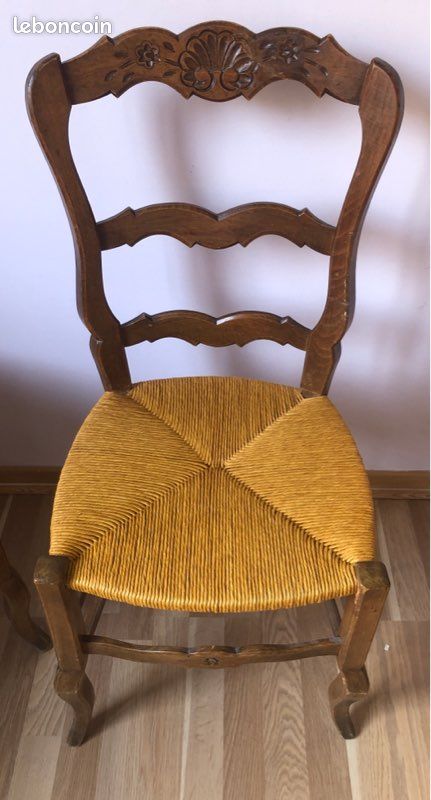 Lots de 4 chaises anciennes (image 7)