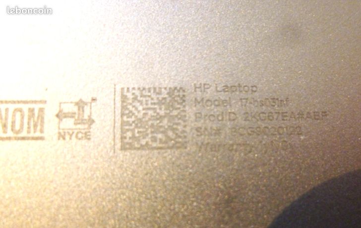 HP 17-bs031nf Argent : les meilleurs prix par