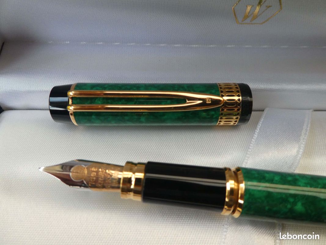 Stylo Bille Waterman Man Patrician Vert émeraude - Métal, Neuf Ancien Stock - Avec étiquettes