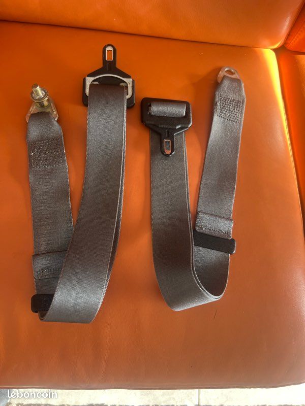 Paire De Ceintures De Sécurité 3 Points Noires Pour Mercedes R107/SL - Neuf, Garantie à Vie