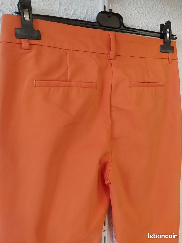 Pantalon droit / cigarette orange RESERVED « Eco Aware » — Neuf sans étiquette — Taille 36 (S) (image 6)