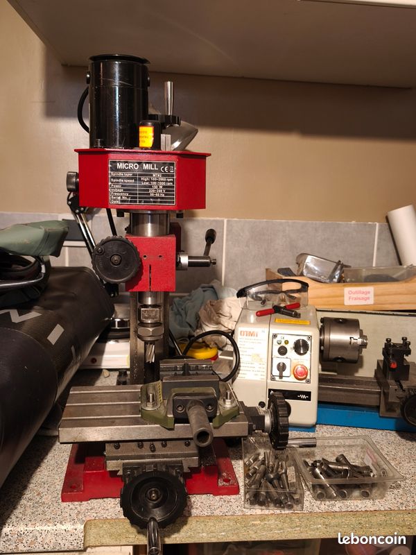 Fraiseuse Micro Mill et Mini-Tour à courroie OTMT (image 1)