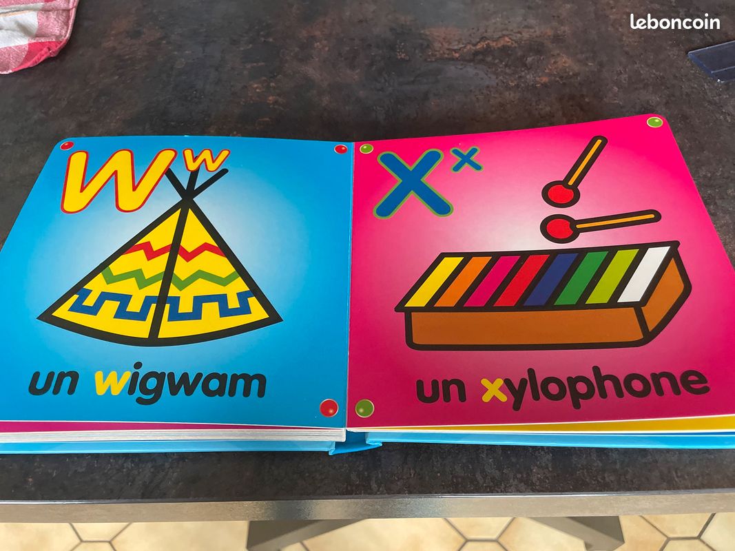 Livre cartonné pour bébé Ke premier dictionnaire de bébé : l’alphabet Édition Bout’chou (image 3)