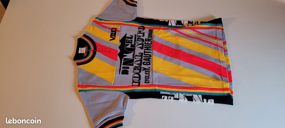 Maillot Cycliste vintage Systeme U Laurent FIGNON 80'S jersey Maillot Cycliste vintage Systeme U Laurent FIGNON 80'S jersey
