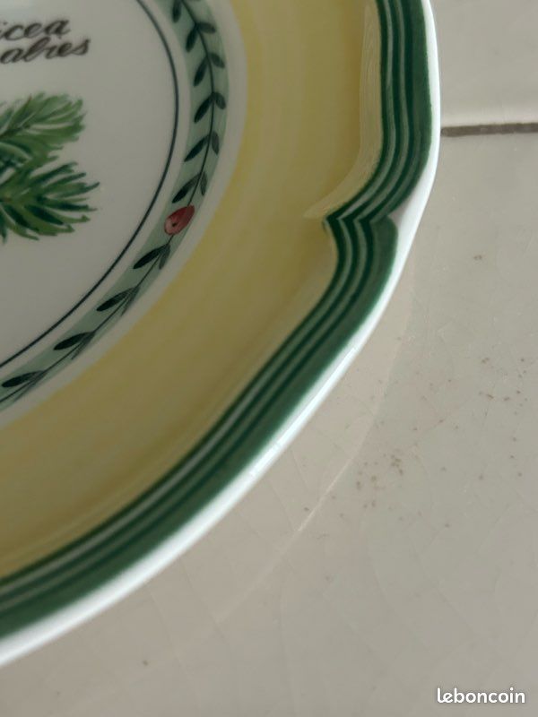 Lot 7 Assiettes Dessert Villeroy & Boch French Garden Christmas Picea Abies - État Neuf (image 3)