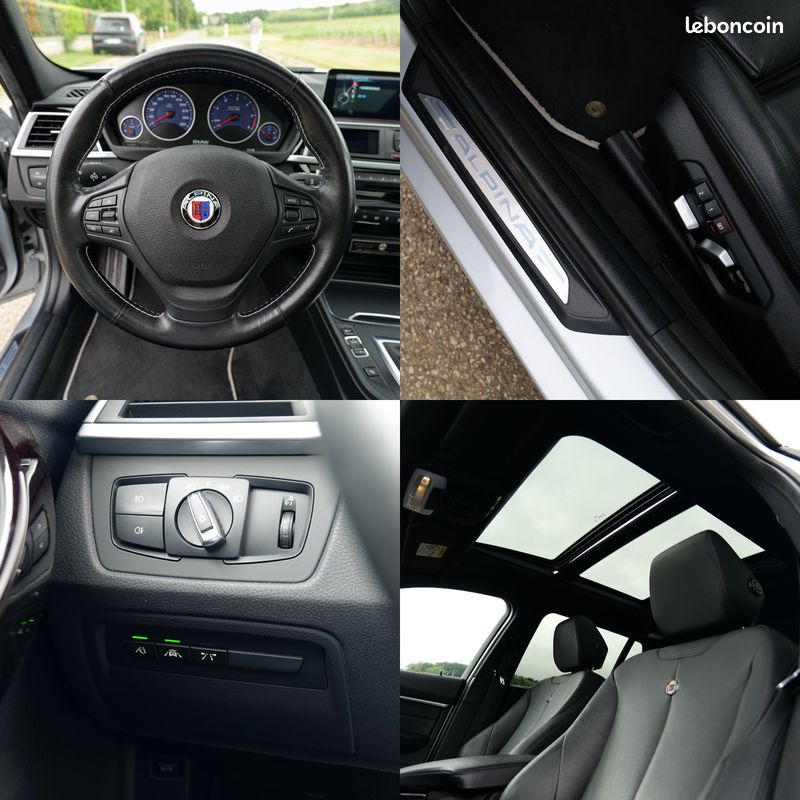 ALPINA D3 BITURBO ALLRAD F31 LCI Touring (Facelift Phase 2) 350ch – 700 Nm – Parfait état – Toit Ouvrant – Sièges élec. à mémoires – Régul. De vitesse adapt. – Tout cuir – Feux laser LED - Attelage (image 4)
