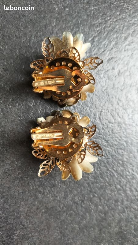 Boucles d'oreilles clip vintage (image 2)