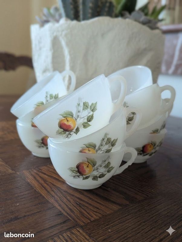6 Tasses et 6 soucoupes Arcopal Neuve - Arts de la table