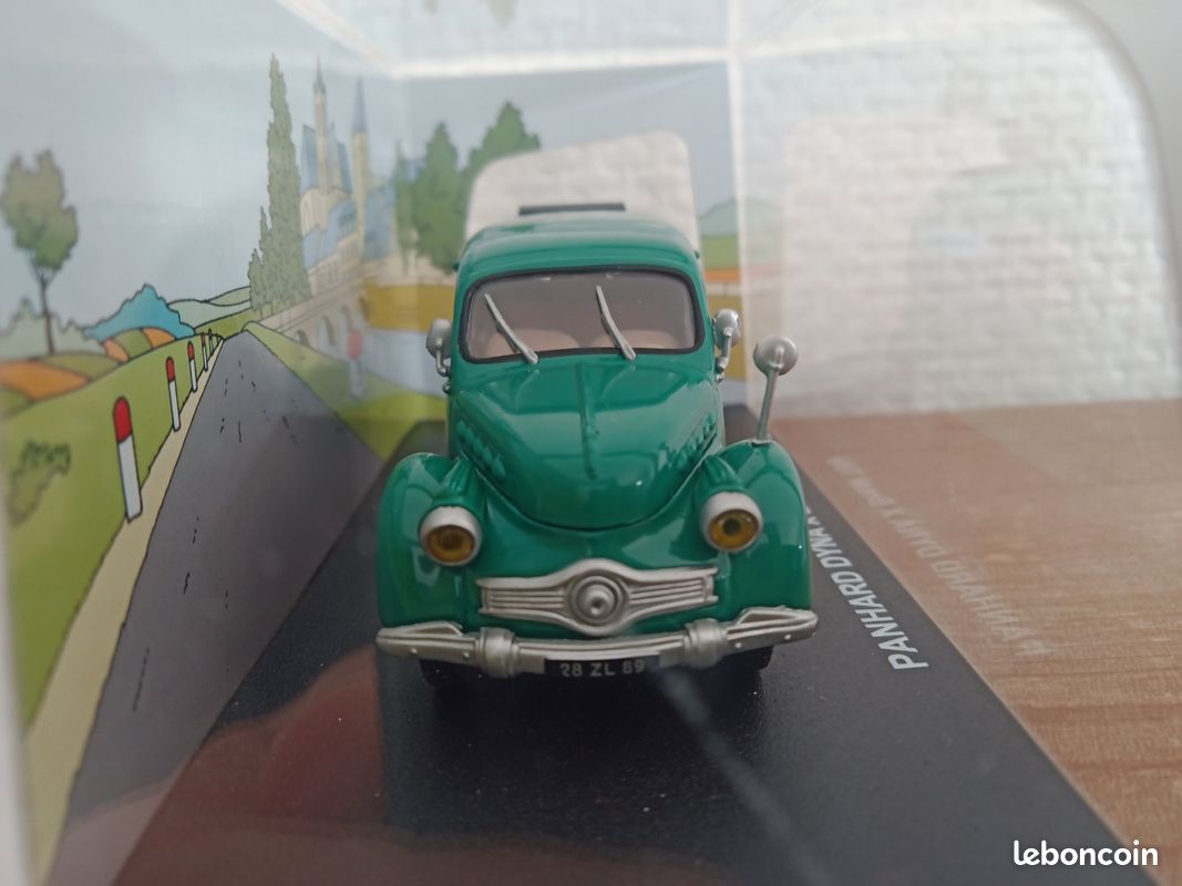 Miniature Panhard Dyna Z Verte – Eria France – 1/50 – Tôle Et ZAMAC – Roues Caoutchouc
