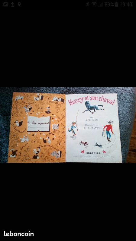 Henry et son cheval blanc 1956 (image 3)
