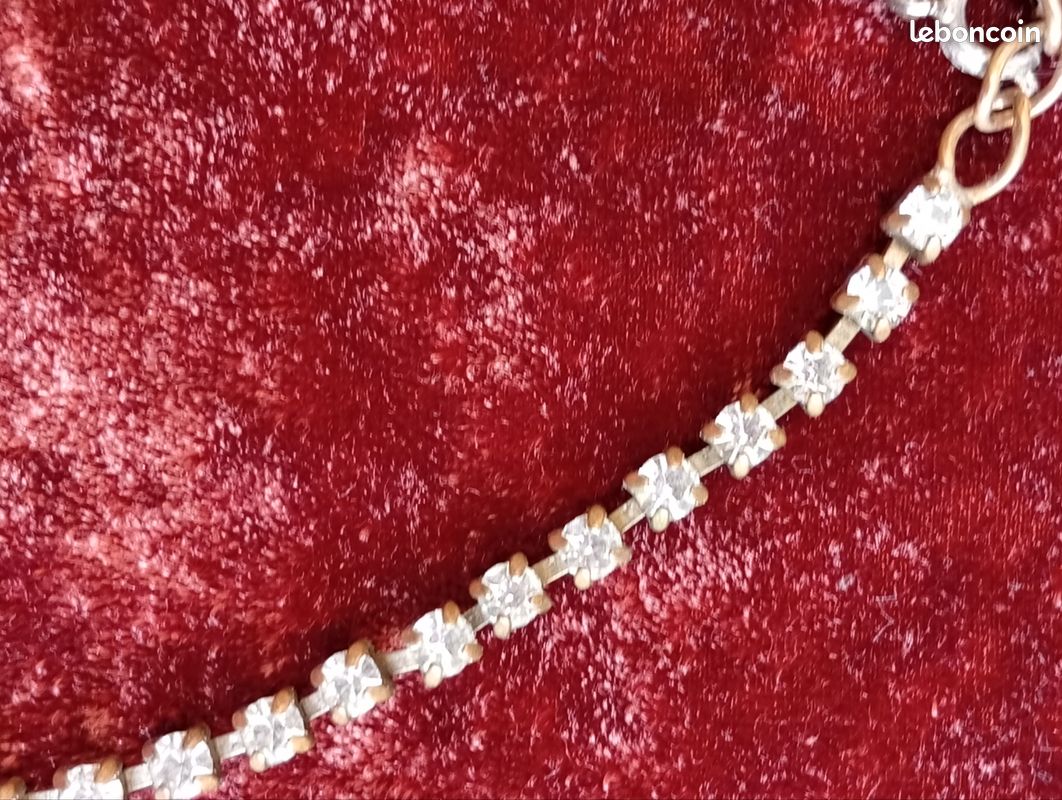Collier Fantaisie Vintage Strass Rétro – Accessoire Mode Ancien Occasion
