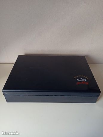 Boîte Métal De Collection Paul & Shark - Luxe Italien - Couleur Bleue - Occasion Très Bon état