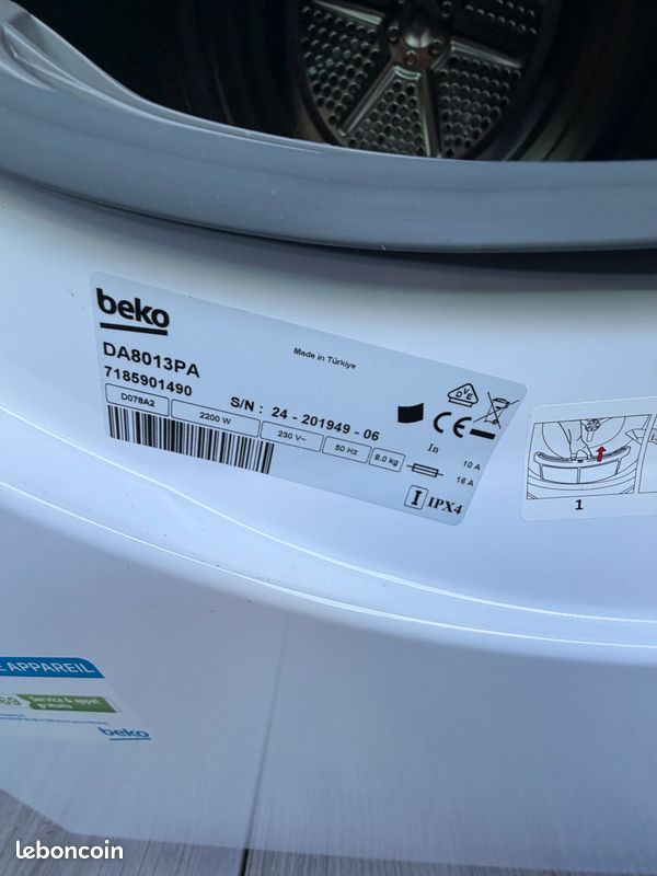 Sèche linge évacuation Beko (image 3)
