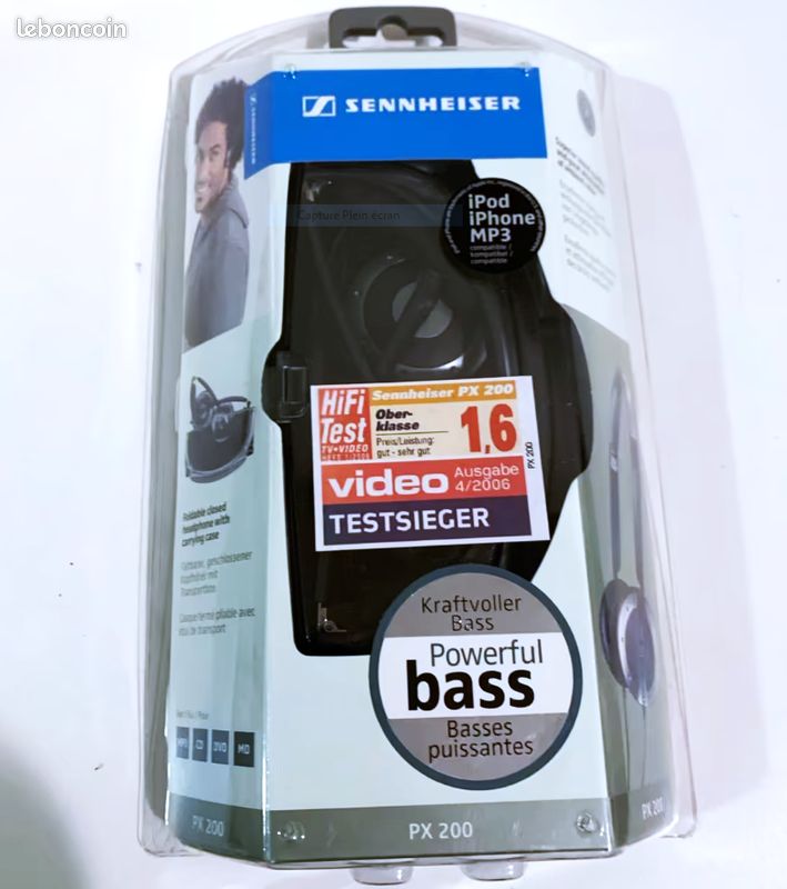 Sennheiser PX 200 IIi Noir | Casques nomades sur