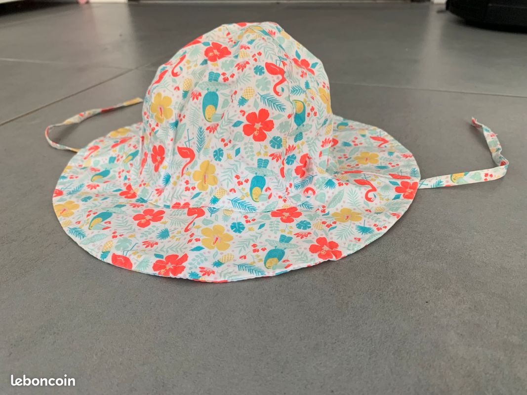 Chapeau avec cordons à nouer 24/36 mois (image 3)