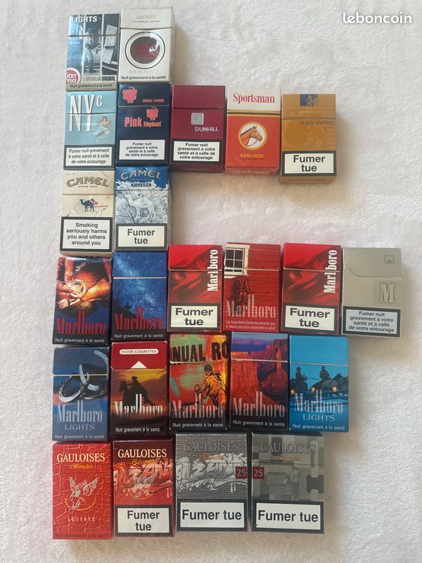 Paquets de cigarettes vides pour collectionneurs - Collection