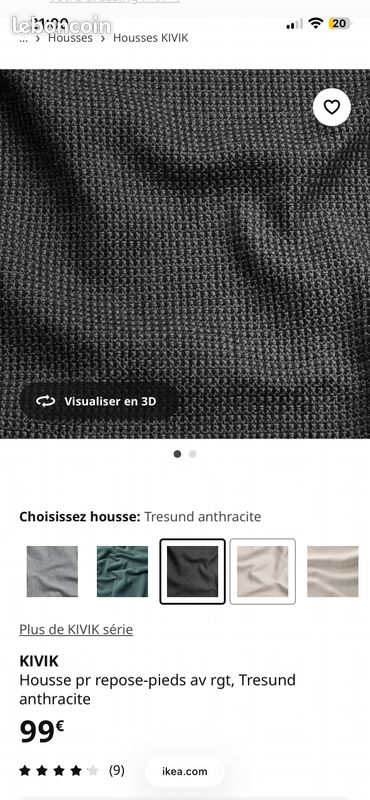 Housse pour KIVIK IKEA (image 2)