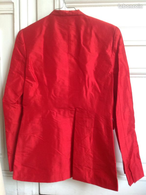 Veste en soie Alain Manoukian. T38. Rouge (image 3)