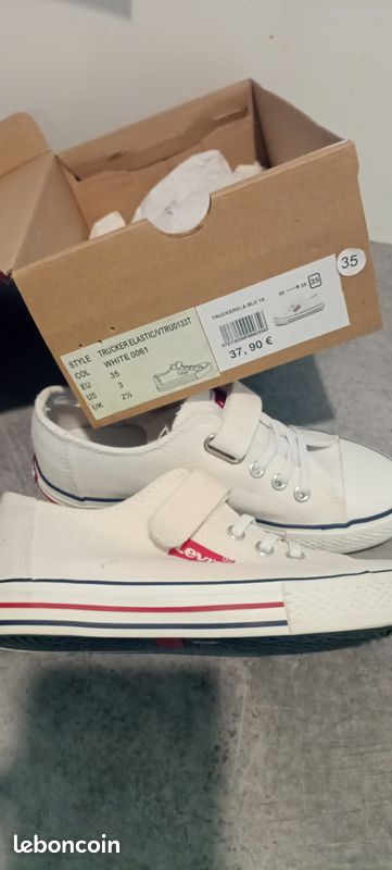 Basket toile blanche Levi's Chaussures