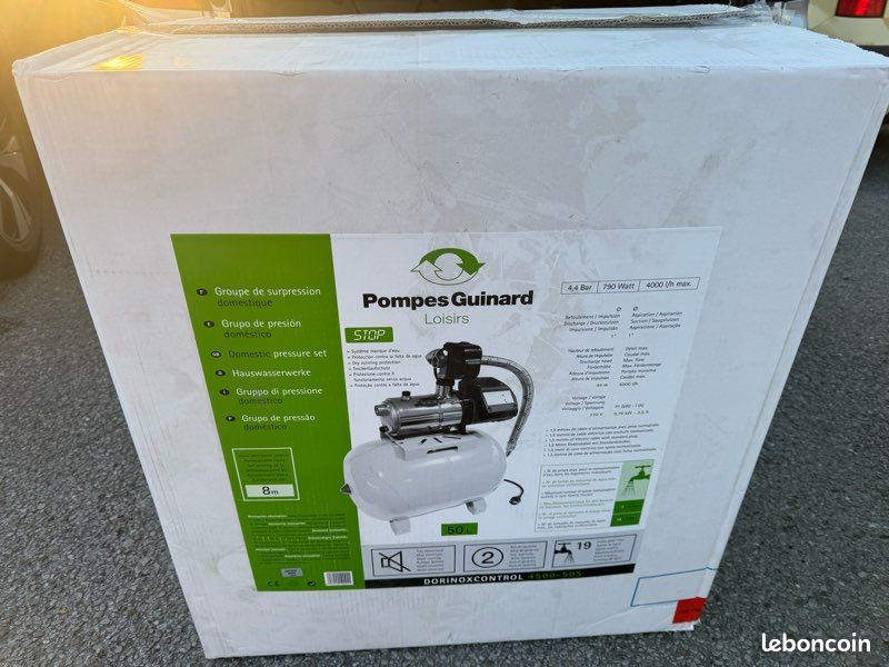 Pompe De Surface Automatique Dorinoxcontrol 4500-50 S - Avec Réservoir 50 Litres - Pour Surpression Eau Domestique