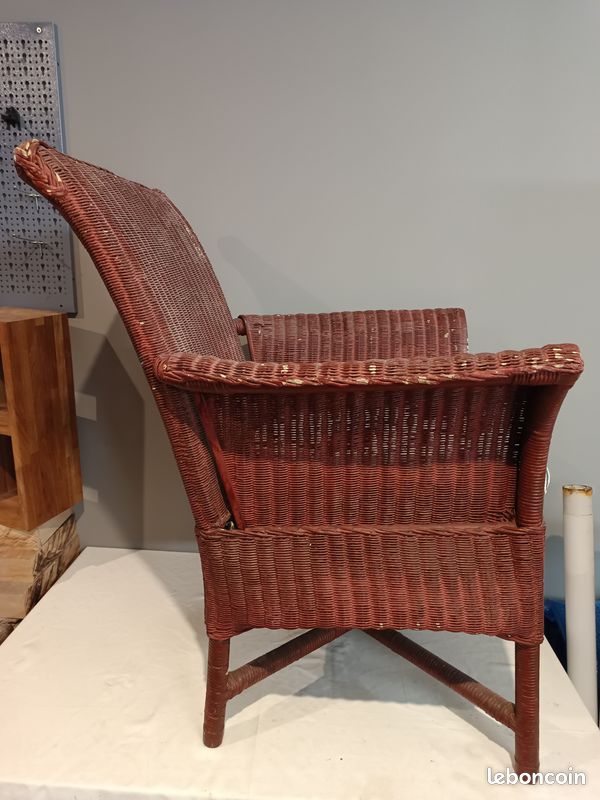 Fauteuil ancien rotin (image 4)
