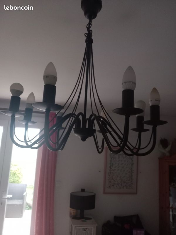 Lustre metal 8 branches (image 1)