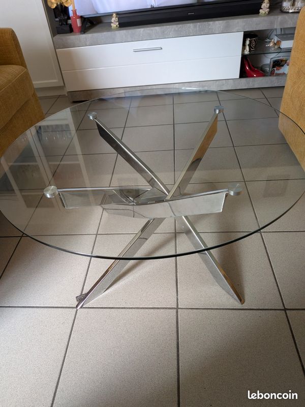 Table basse en verre trempé (image 1)