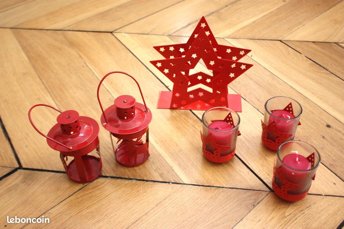 Décoration Noël - Porte-serviette, lanternes, lumignons, bougies (image 1)