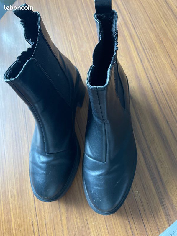 Bottines noirs pointure 37 (image 3)