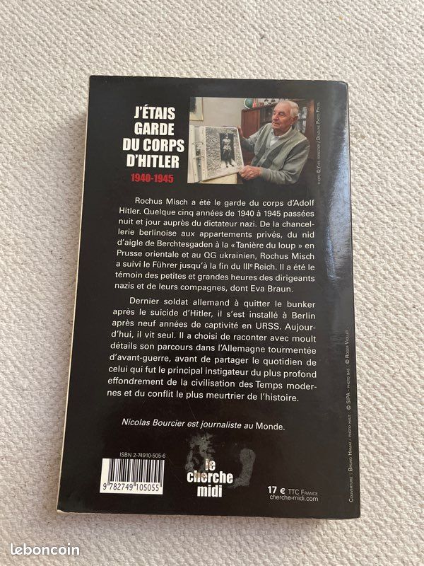 J'étais garde du corps d'Hitler-1940-1945 Rochus Misch (image 2)
