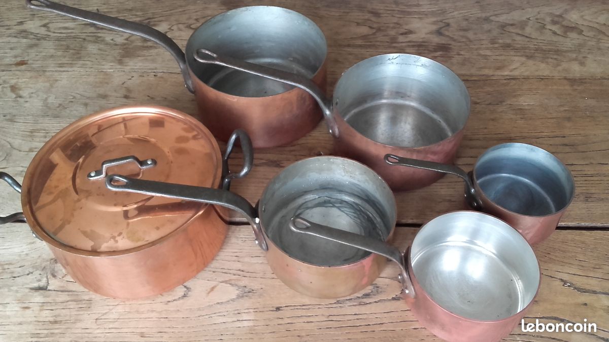 Casseroles en cuivre (image 1)