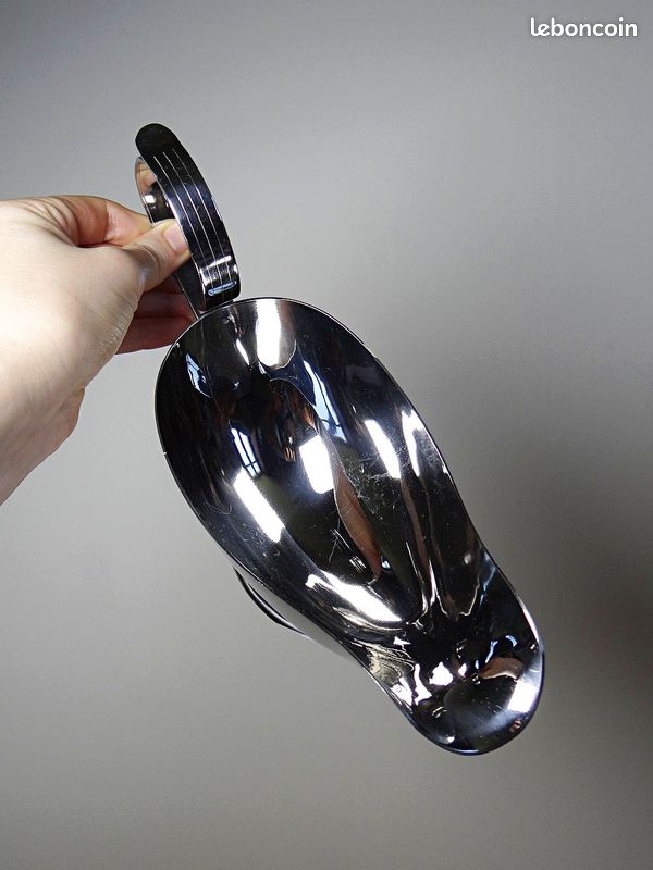 Saucière LETANG-REMY en inox 18-10 manche teck saucière design | France