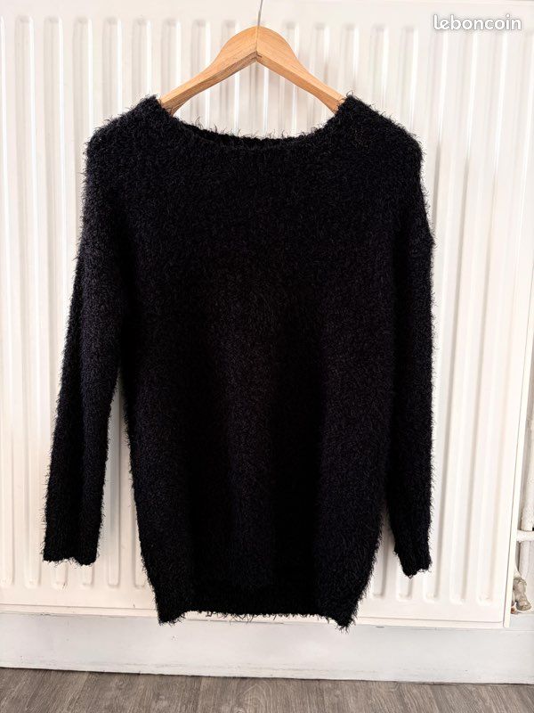 Pull Primark Femme – Noir, Polyester, Manches Longues, Taille XS, Très Bon état