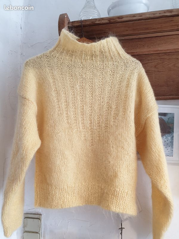 Pull 100% mohair fait main disponible en taille 36 et 38 Vêtements
