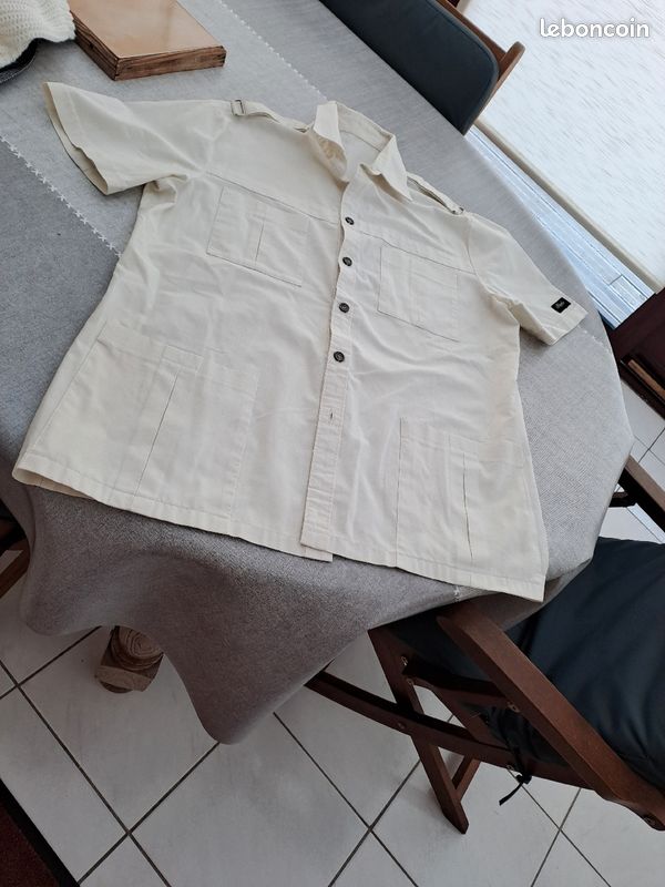 Vetementveste longue manche courte avec poches devant (image 7)