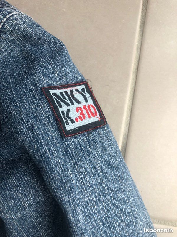 Veste En Jeans Bleu Clair NKY - Taille 4 Ans - Enfant Unisexe - Très Bon État Occasion