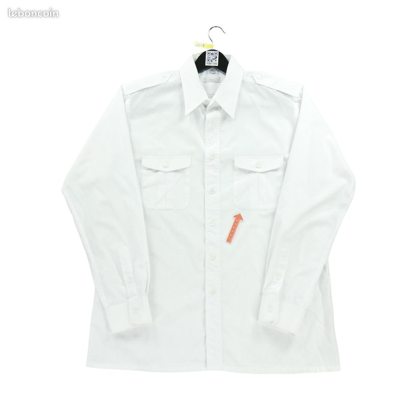 Christian Dior Chemise classique Homme Taille L uni Blanc #QWE1776