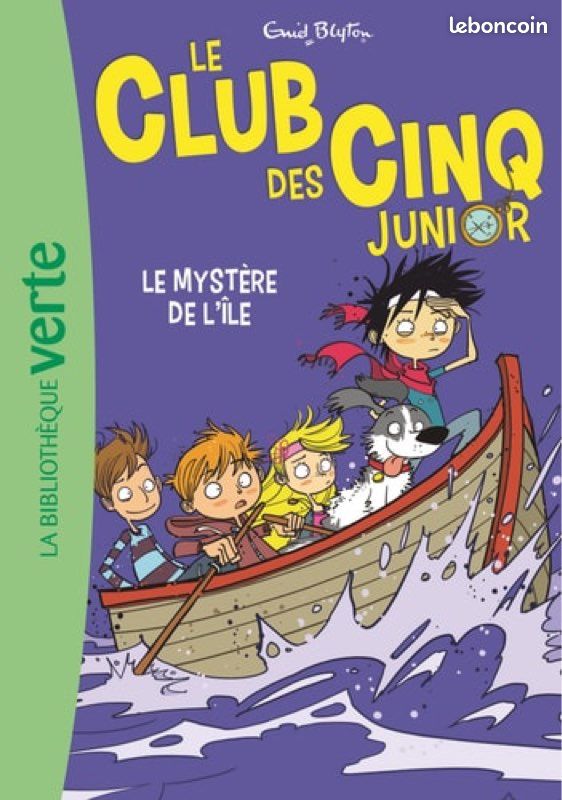 Bibliothèque verte le club des cinq junior le mystère de l’île (image 1)