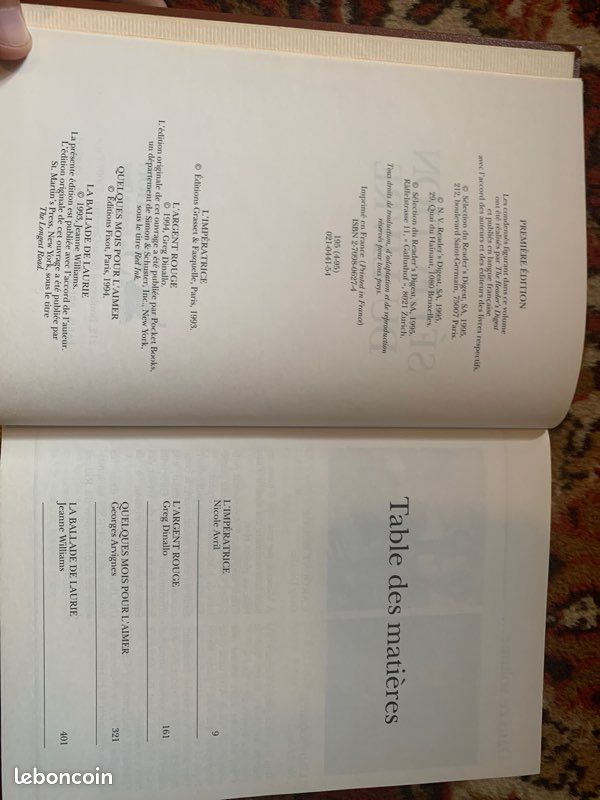 Sélection du livre du Reader’s Digest 1995, Les meilleurs livres condensés (image 3)