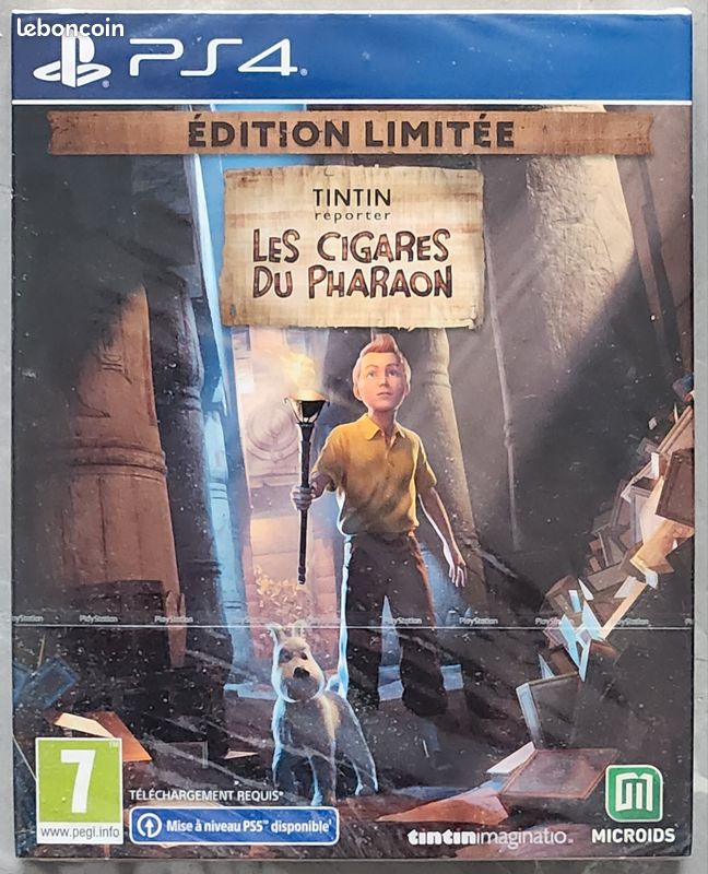 Tintin Reporter Les Cigares du Pharaon Ps4 (Édition Limitée) neuf sous Blister (image 1)