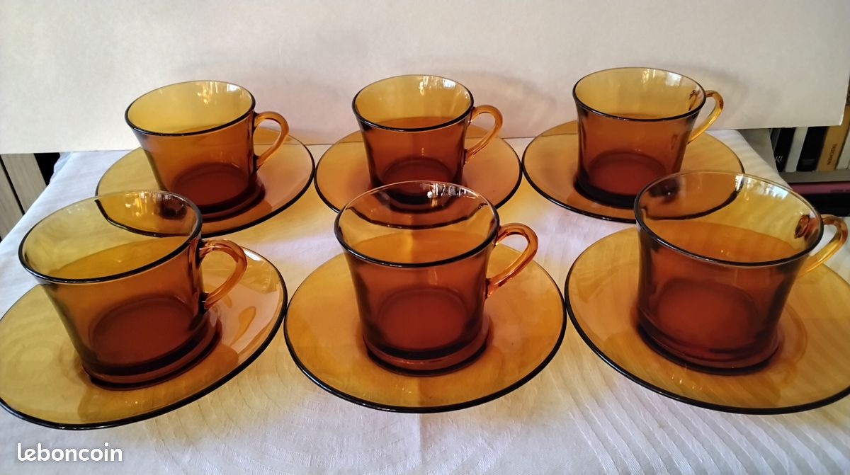 Soucoupes De Tasse De Thé En Verre Derin - LAV - Lot De 6