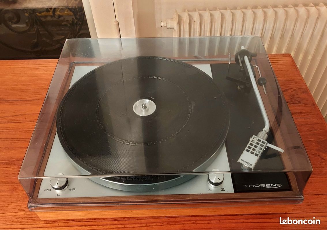 Platine Vinyle Thorens TD 150 Mk2 - Cadre Bois, Occasion Fonctionnel, Vitesse 33/45 Tours