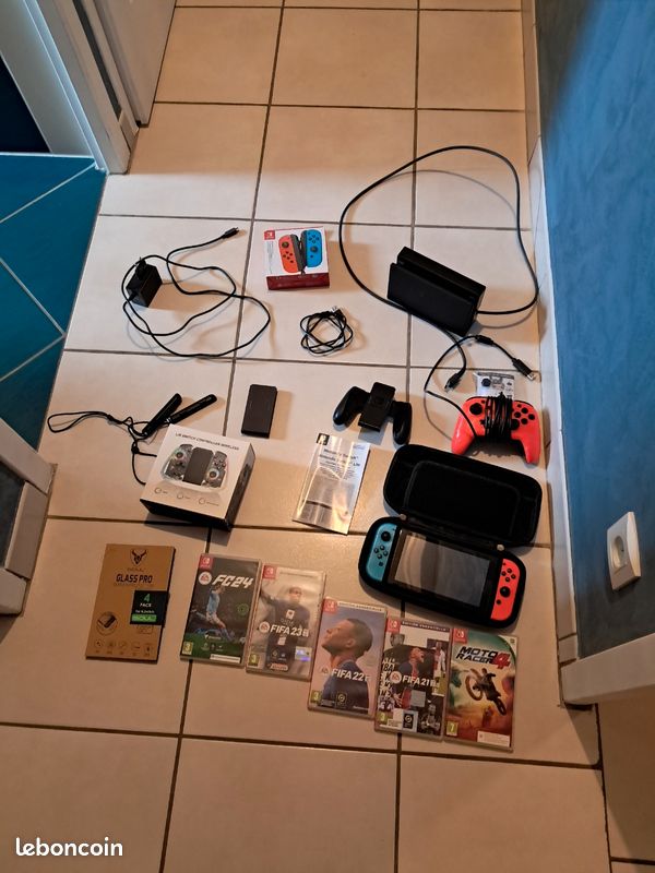 Console Switch+jeux+manettes+accessoires (image 2)